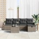 Sonata H Градински Софа Комплект 6 pcs Сив 231 х 117 х 85 см Полиратан
