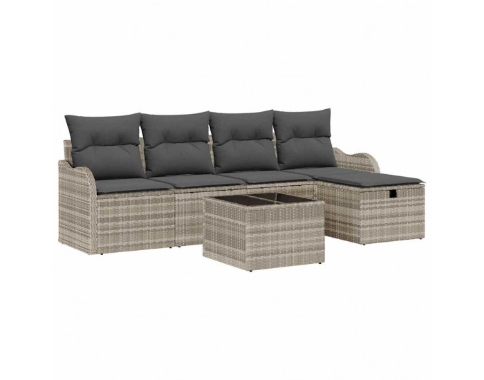 Sonata H Градински Софа Комплект 6 pcs Светлосиво 231 х 117 х 85 см