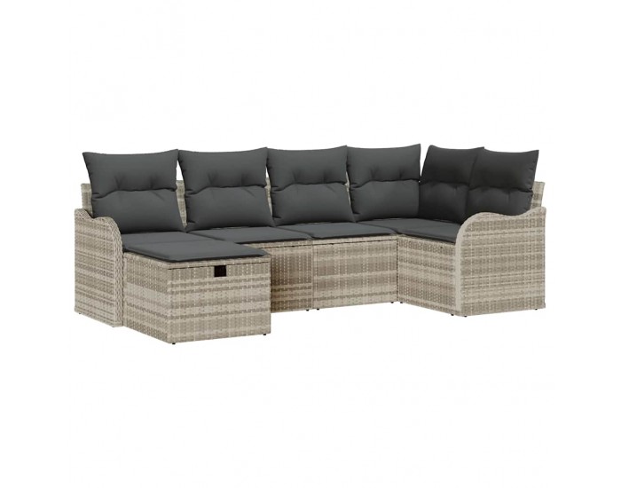 Sonata H Градински Софа Комплект 6 pcs Светлосиво 232.5 x 122.5 x 85 см