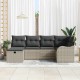 Sonata H Градински Софа Комплект 6 pcs Светлосиво 232.5 x 122.5 x 85 см