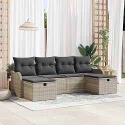 Sonata H Градински Софа Комплект 6 pcs Светлосиво 231 х 117 х 85 см - Canapele și bănci de grădină