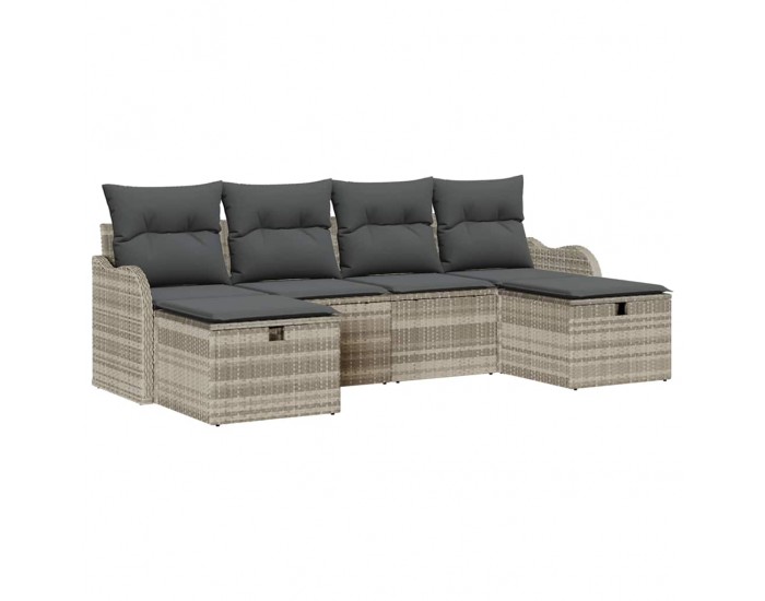 Sonata H Градински Софа Комплект 6 pcs Светлосиво 231 х 117 х 85 см