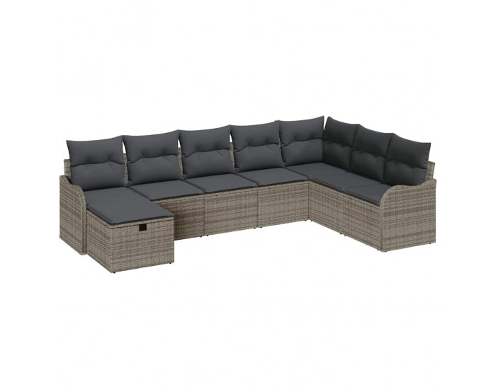 Sonata H Градински Софа Комплект 8 pcs Сив 287.5 x 177.5 x 85 см