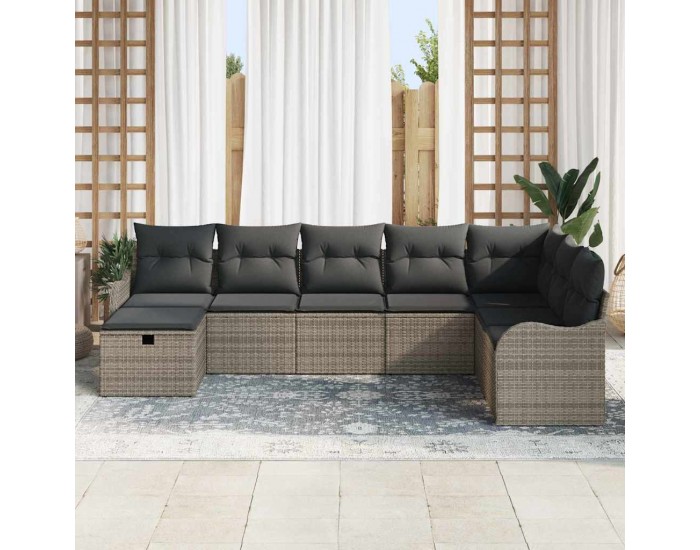 Sonata H Градински Софа Комплект 8 pcs Сив 287.5 x 177.5 x 85 см