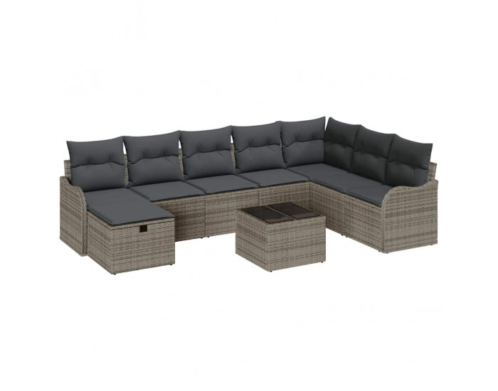 Sonata H Градински Софа Комплект 9 pcs Сив 287.5 x 177.5 x 85 см