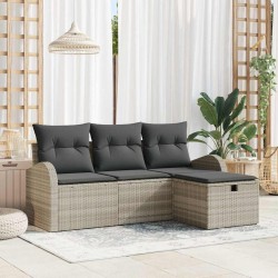 Sonata H Градински Софа Комплект 4 pcs Светлосиво 179 x 117 x 85 см - Canapele și bănci de grădină