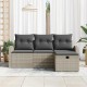 Sonata H Градински Софа Комплект 4 pcs Светлосиво 179 x 117 x 85 см