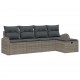 Sonata H Градински Софа Комплект 5 pcs Сив 234 x 117 x 85 см Полиратан