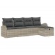 Sonata H Градински Софа Комплект 5 pcs Светлосиво 234 x 117 x 85 см