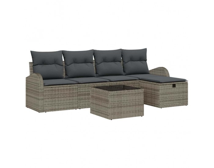 Sonata H Градински Софа Комплект 6 pcs Сив 234 x 117 x 85 см Полиратан