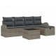 Sonata H Градински Софа Комплект 6 pcs Сив 234 x 117 x 85 см Полиратан