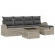 Sonata H Градински Софа Комплект 6 pcs Светлосиво 234 x 117 x 85 см