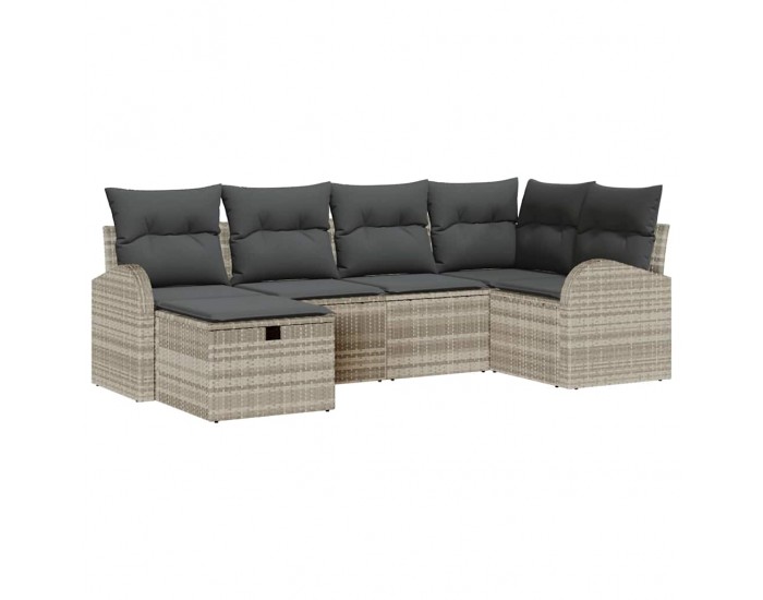 Sonata H Градински Софа Комплект 6 pcs Светлосиво 234 x 124 x 85 см