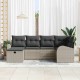 Sonata H Градински Софа Комплект 6 pcs Светлосиво 234 x 124 x 85 см