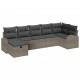Sonata H Градински Софа Комплект 7 pcs Сив 289 x 124 x 85 см Полиратан
