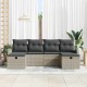 Sonata H Градински Софа Комплект 6 pcs Светлосиво 234 x 117 x 85 см
