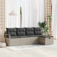 Sonata H Градински Софа Комплект 5 pcs Светлосиво 230 x 117 x 85 см