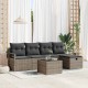 Sonata H Градински Софа Комплект 6 pcs Сив 230 x 117 x 85 см Полиратан