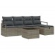 Sonata H Градински Софа Комплект 6 pcs Сив 230 x 117 x 85 см Полиратан