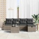 Sonata H Градински Софа Комплект 6 pcs Сив 230 x 117 x 85 см Полиратан