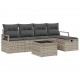 Sonata H Градински Софа Комплект 6 pcs Светлосиво 230 x 117 x 85 см