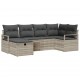 Sonata H Градински Софа Комплект 6 pcs Светлосиво 232 x 122 x 85 см