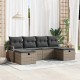 Sonata H Градински Софа Комплект 6 pcs Сив 230 x 117 x 85 см Полиратан