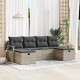 Sonata H Градински Софа Комплект 6 pcs Светлосиво 230 x 117 x 85 см