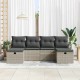 Sonata H Градински Софа Комплект 6 pcs Светлосиво 230 x 117 x 85 см