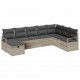 Sonata H Градински Софа Комплект 8 pcs Светлосиво 287 x 177 x 85 см