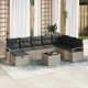Sonata H Градински Софа Комплект 9 pcs Светлосиво 287 x 177 x 85 см