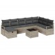 Sonata H Градински Софа Комплект 9 pcs Светлосиво 287 x 177 x 85 см