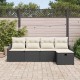 Sonata H Градински Софа Комплект 5 pcs Черно 233 x 117 x 85 см Полиратан
