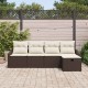 Sonata H Градински Софа Комплект 5 pcs Кафяво 233 x 117 x 85 см