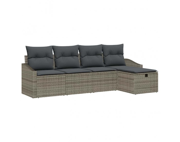 Sonata H Градински Софа Комплект 5 pcs Сив 233 x 117 x 85 см Полиратан