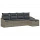 Sonata H Градински Софа Комплект 5 pcs Сив 233 x 117 x 85 см Полиратан