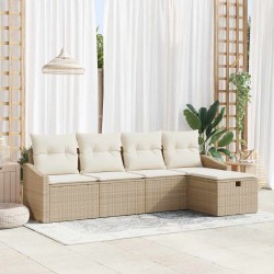 Sonata H Градински Софа Комплект 5 pcs Бежово 233 x 117 x 85 см - Canapele și bănci de grădină