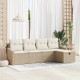 Sonata H Градински Софа Комплект 5 pcs Бежово 233 x 117 x 85 см