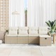 Sonata H Градински Софа Комплект 5 pcs Бежово 233 x 117 x 85 см
