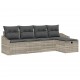 Sonata H Градински Софа Комплект 5 pcs Светлосиво 233 x 117 x 85 см