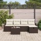 Sonata H Градински Софа Комплект 6 pcs Кафяво 55 x 55 x 37 см Полиратан