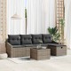 Sonata H Градински Софа Комплект 6 pcs Сив 55 x 55 x 37 см Полиратан