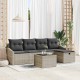 Sonata H Градински Софа Комплект 6 pcs Светлосиво 55 x 55 x 37 см