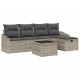 Sonata H Градински Софа Комплект 6 pcs Светлосиво 55 x 55 x 37 см