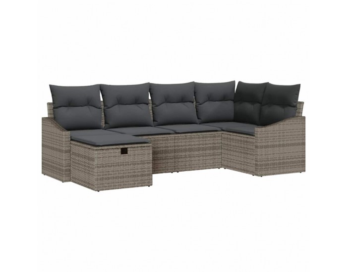 Sonata H Градински Софа Комплект 6 pcs Сив 55 х 62 х 69 см Полиратан