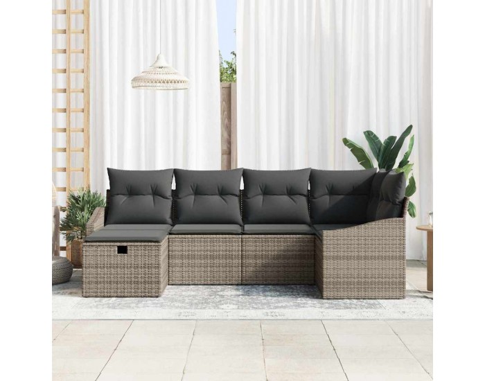 Sonata H Градински Софа Комплект 6 pcs Сив 55 х 62 х 69 см Полиратан
