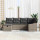 Sonata H Градински Софа Комплект 6 pcs Сив 55 х 62 х 69 см Полиратан
