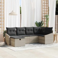 Sonata H Градински Софа Комплект 6 pcs Светлосиво 55 х 62 х 69 см - Canapele și bănci de grădină