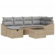 Sonata H Градински Софа Комплект 7 pcs Бежово 55 х 62 х 69 см Полиратан