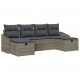 Sonata H Градински Софа Комплект 6 pcs Сив 55 х 62 х 69 см Полиратан